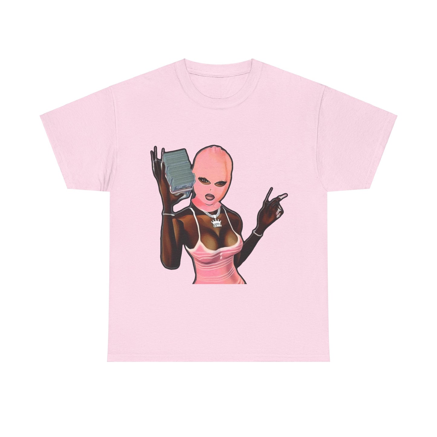 VU Masked pink Cotton Tee