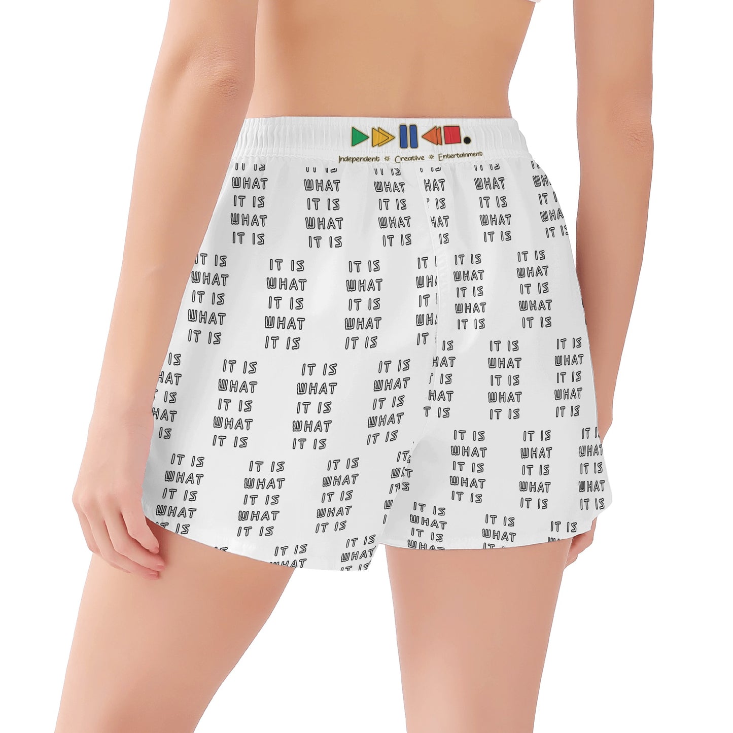 Womens All Over Print Casual Shorts