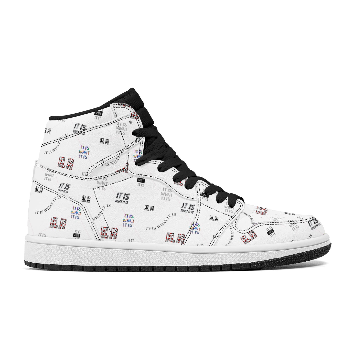 Womens High Top Leather It is what it is Sneakers