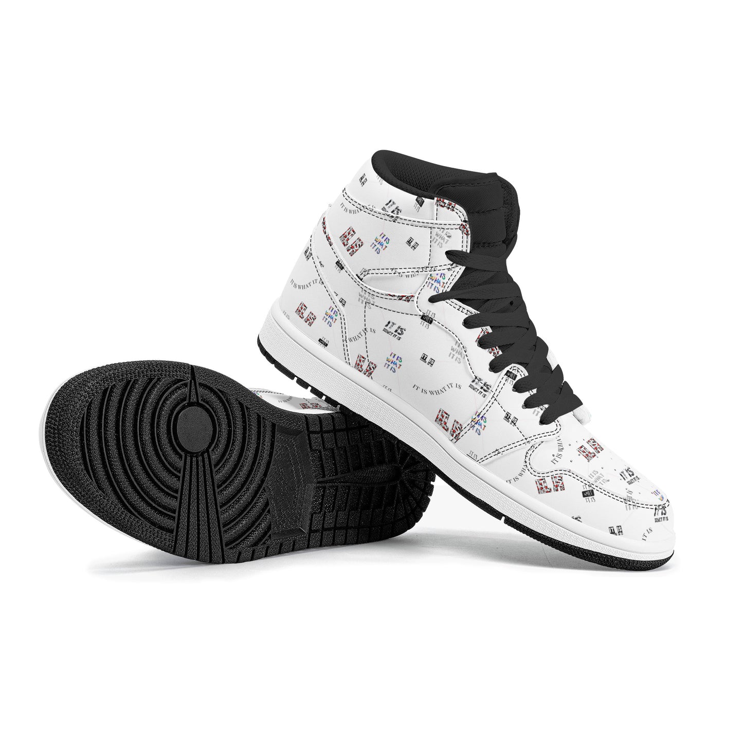 Womens High Top Leather It is what it is Sneakers