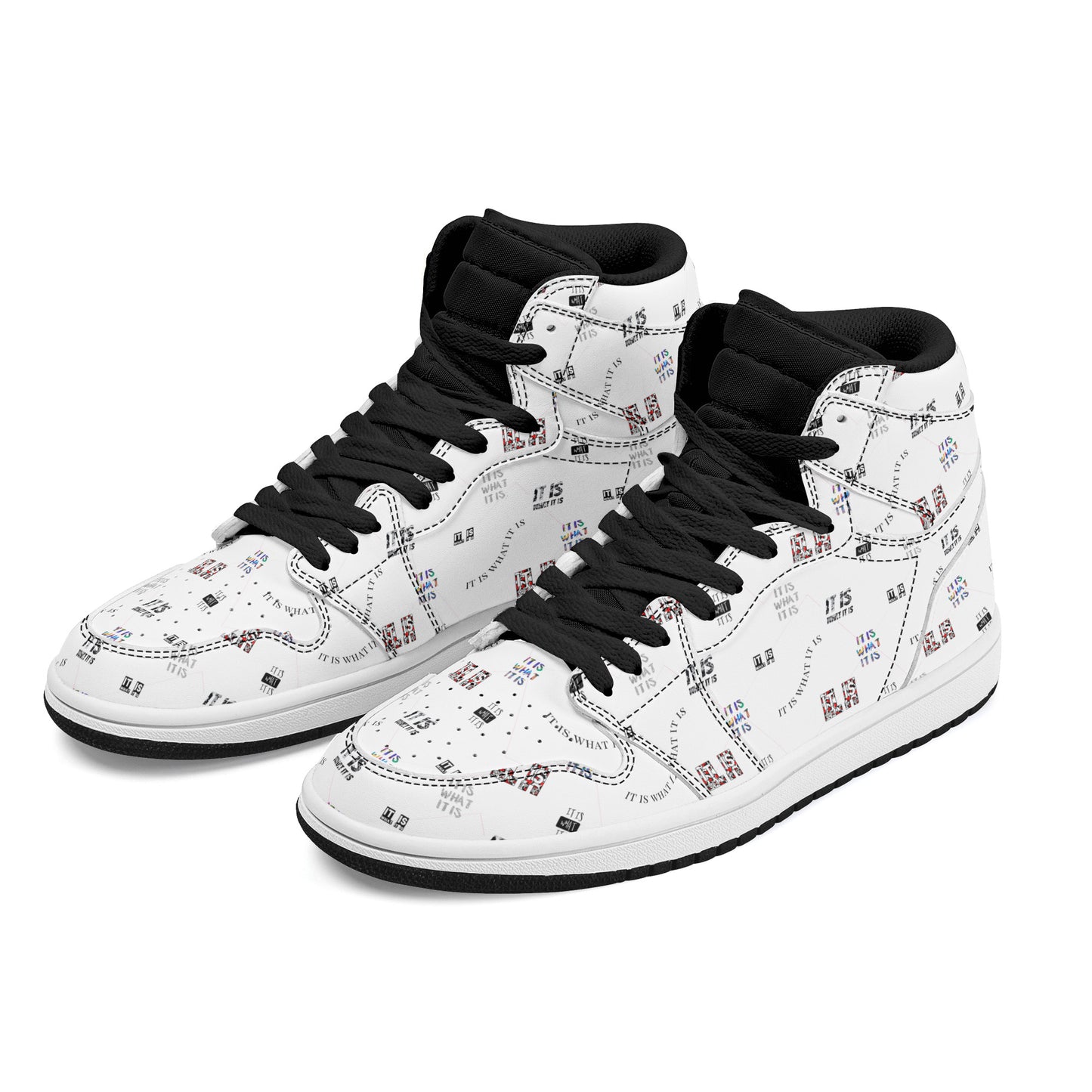 Womens High Top Leather It is what it is Sneakers