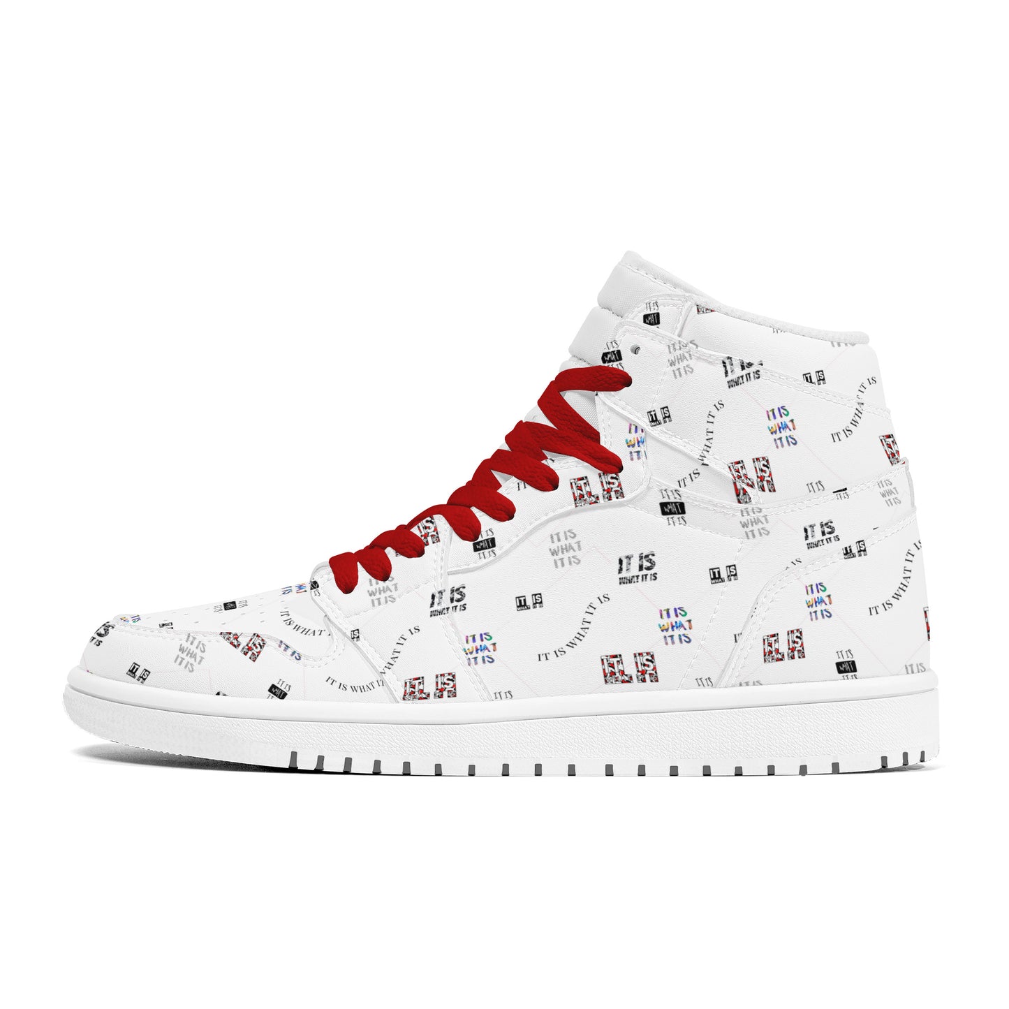 Womens High Top Leather It is what it is Sneakers