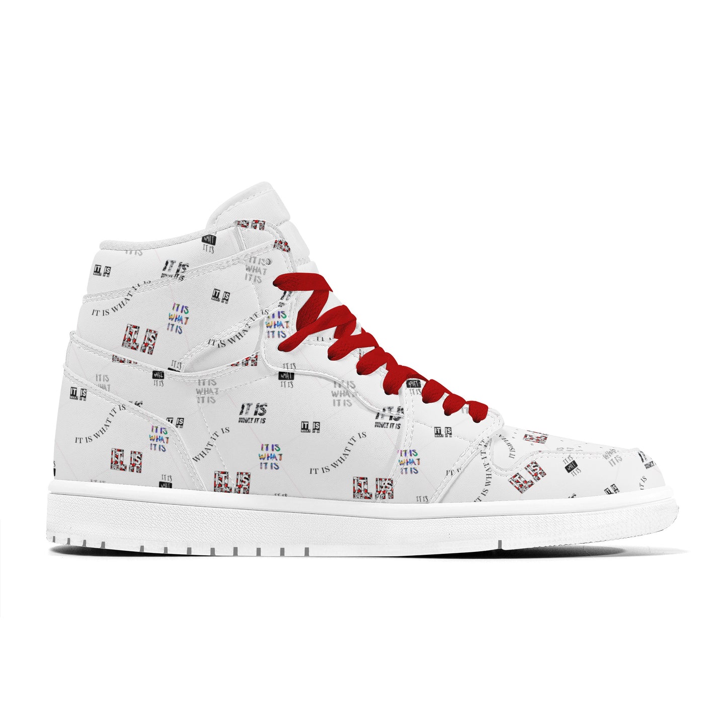 Womens High Top Leather It is what it is Sneakers