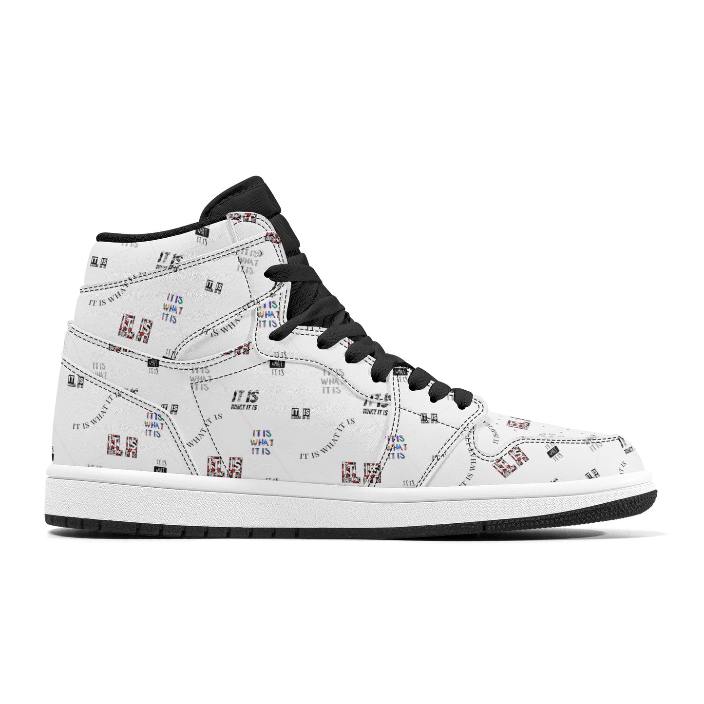 Womens High Top Leather It is what it is Sneakers