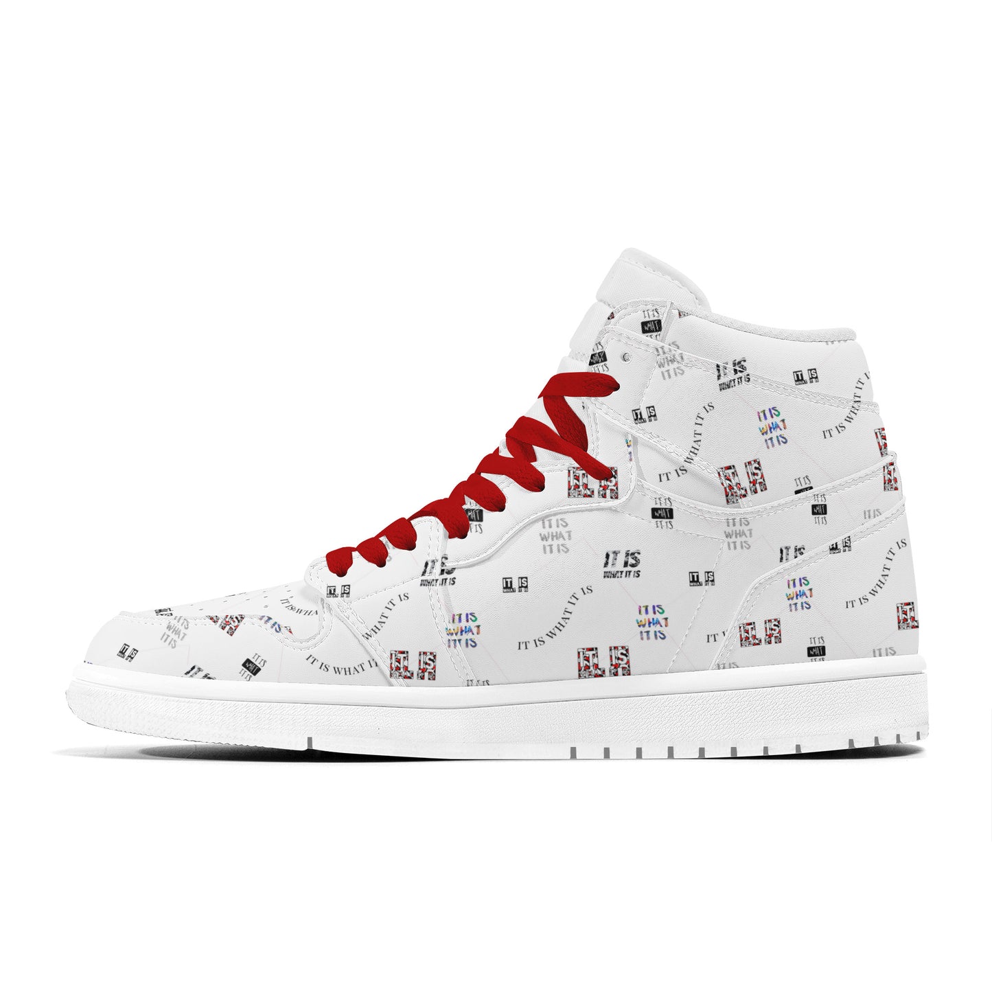 Womens High Top Leather It is what it is Sneakers