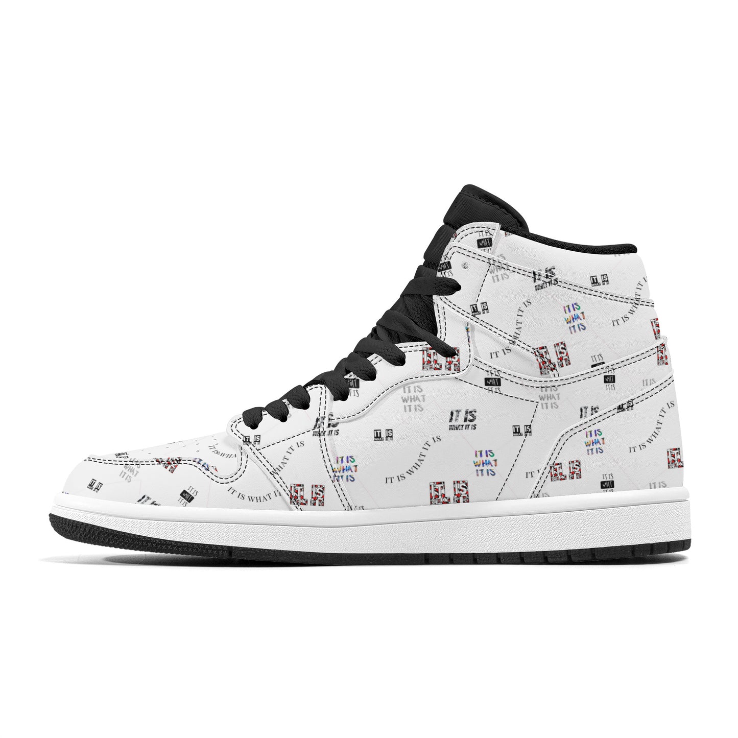 Womens High Top Leather It is what it is Sneakers