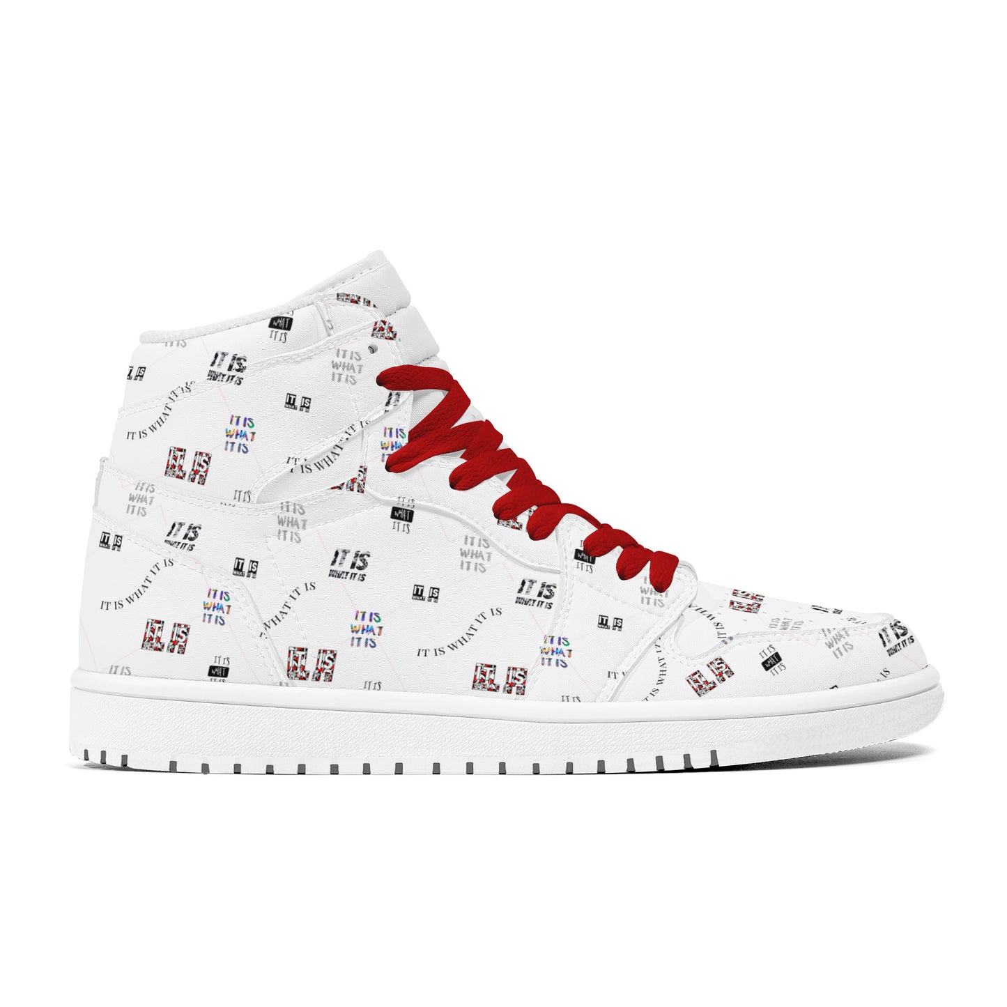 Womens High Top Leather It is what it is Sneakers