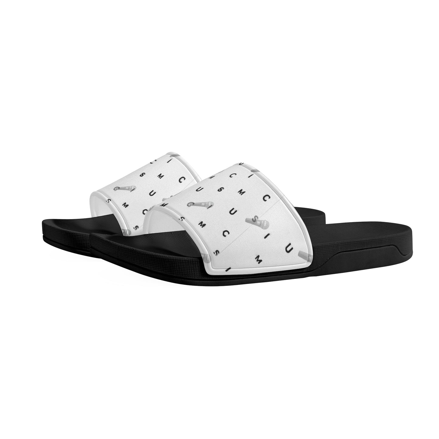 Music Womens Slide Sandals Shoes