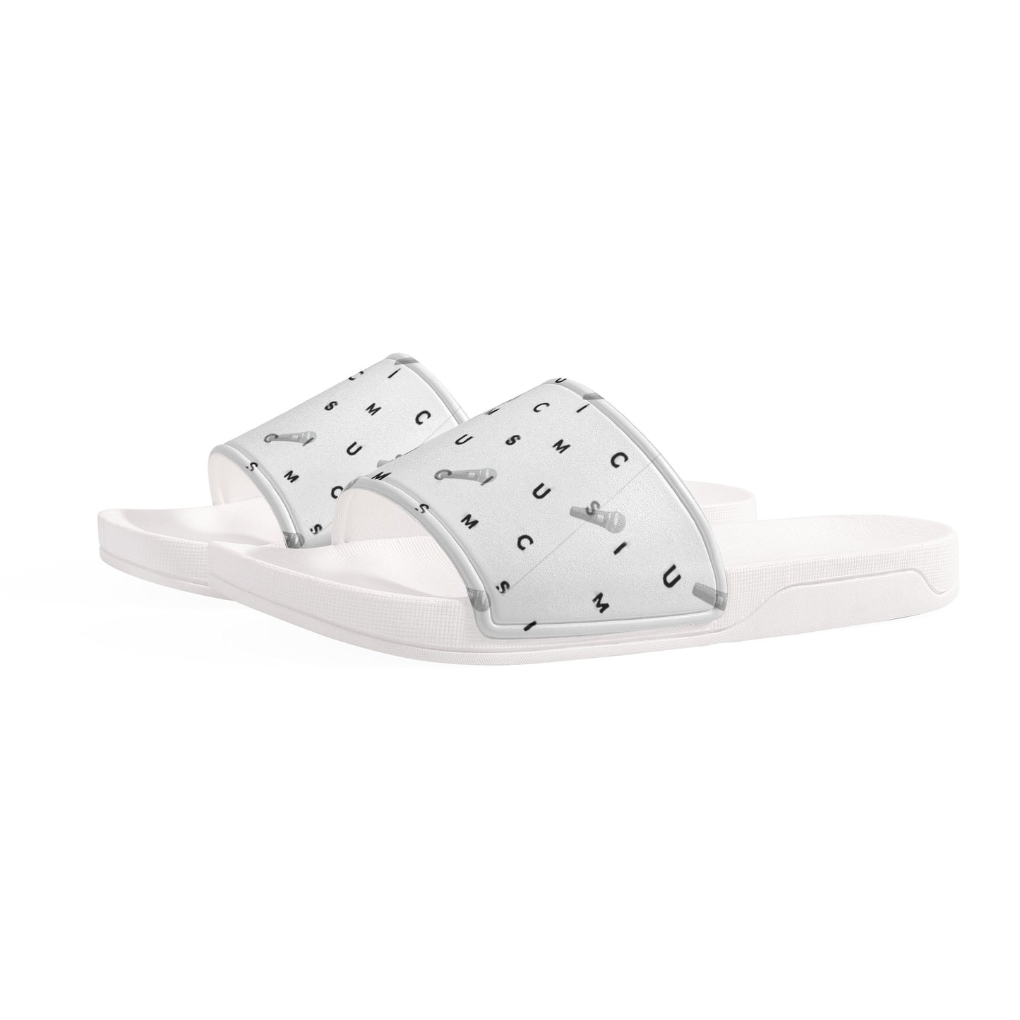 Music Womens Slide Sandals Shoes