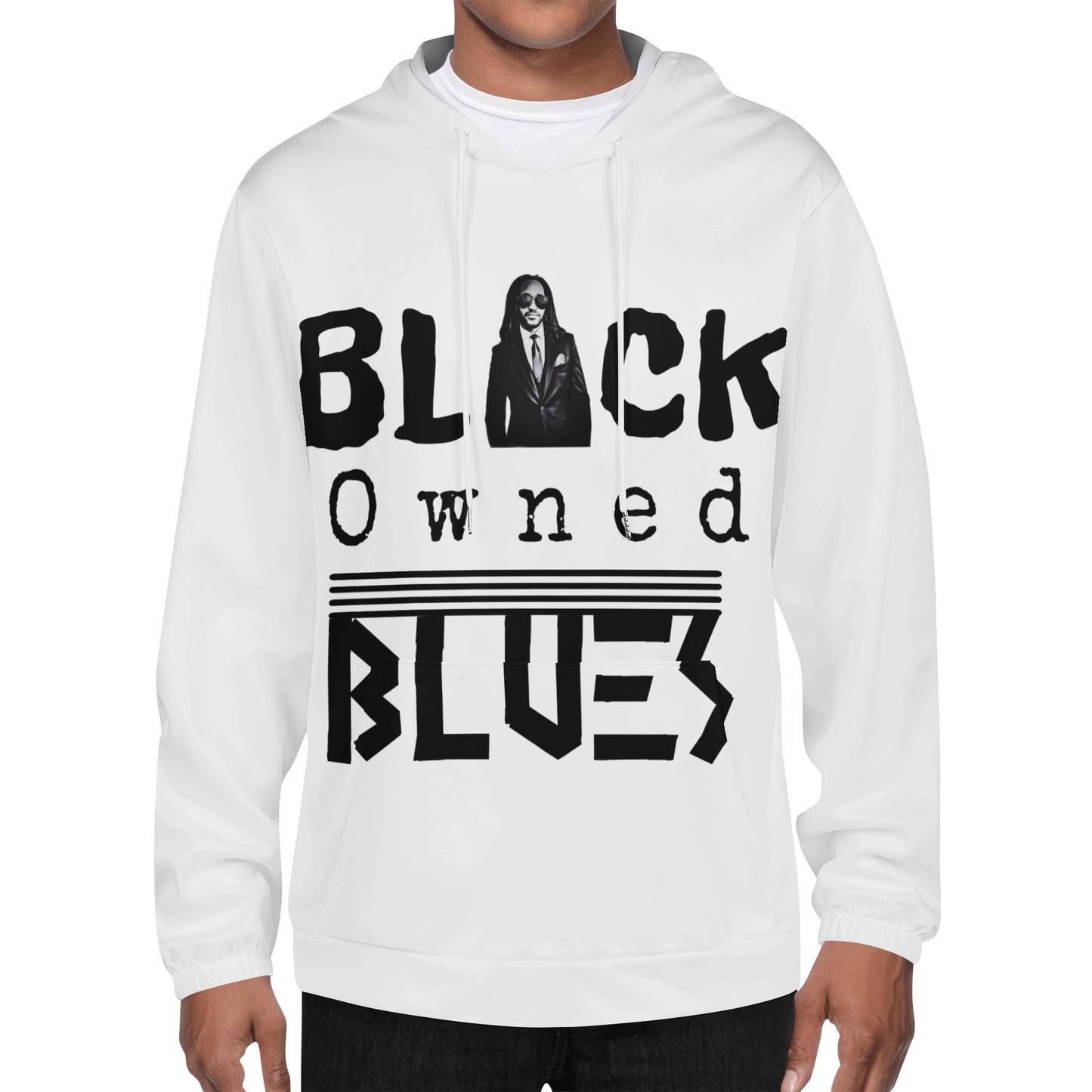 Black Owned Blues Lightweight Hoodie