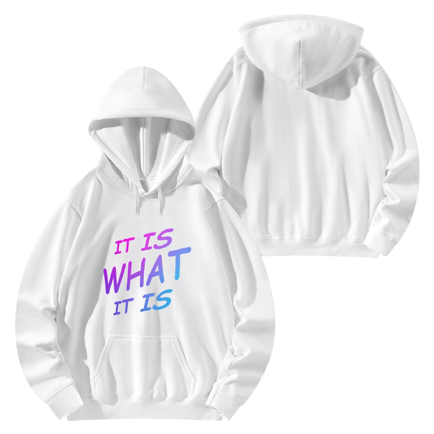 It is what it is Male hoodie