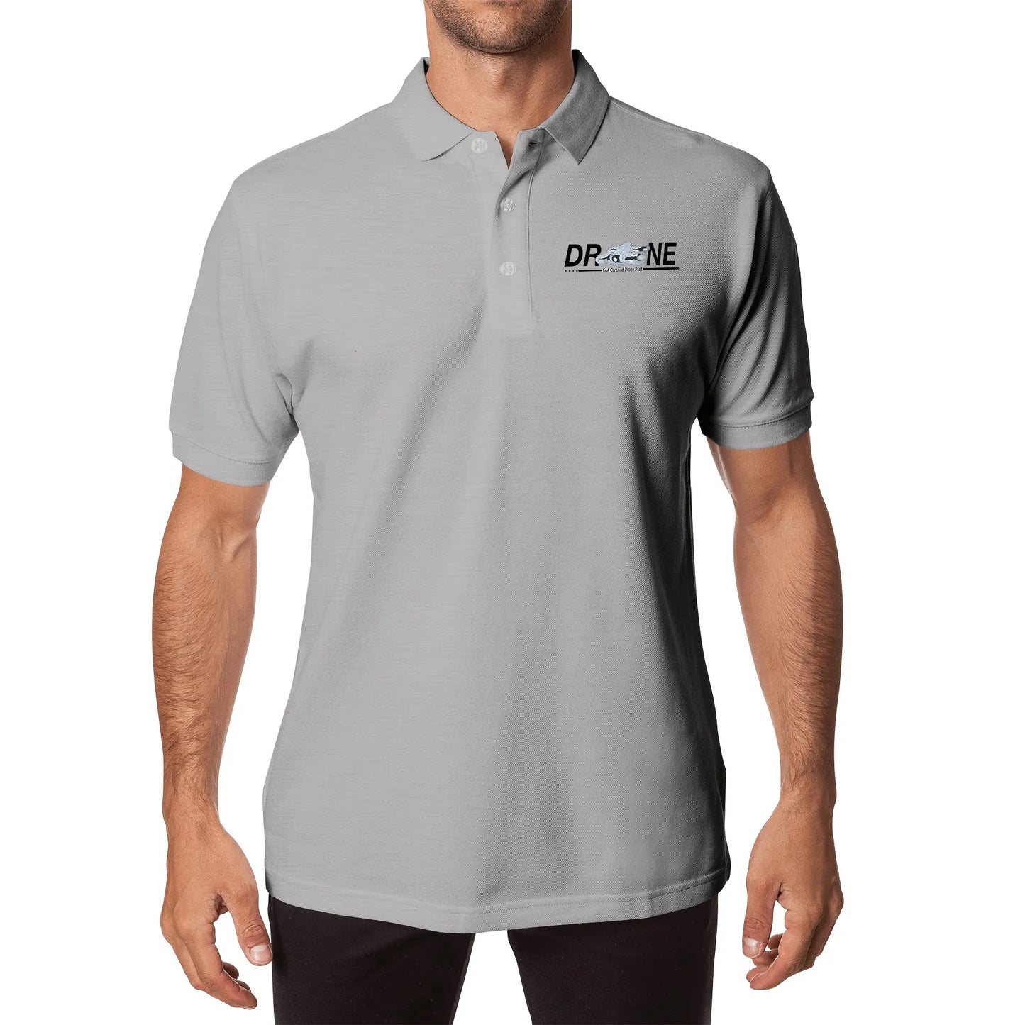 Unisex Adult Half printed Cotton Polo Shirt