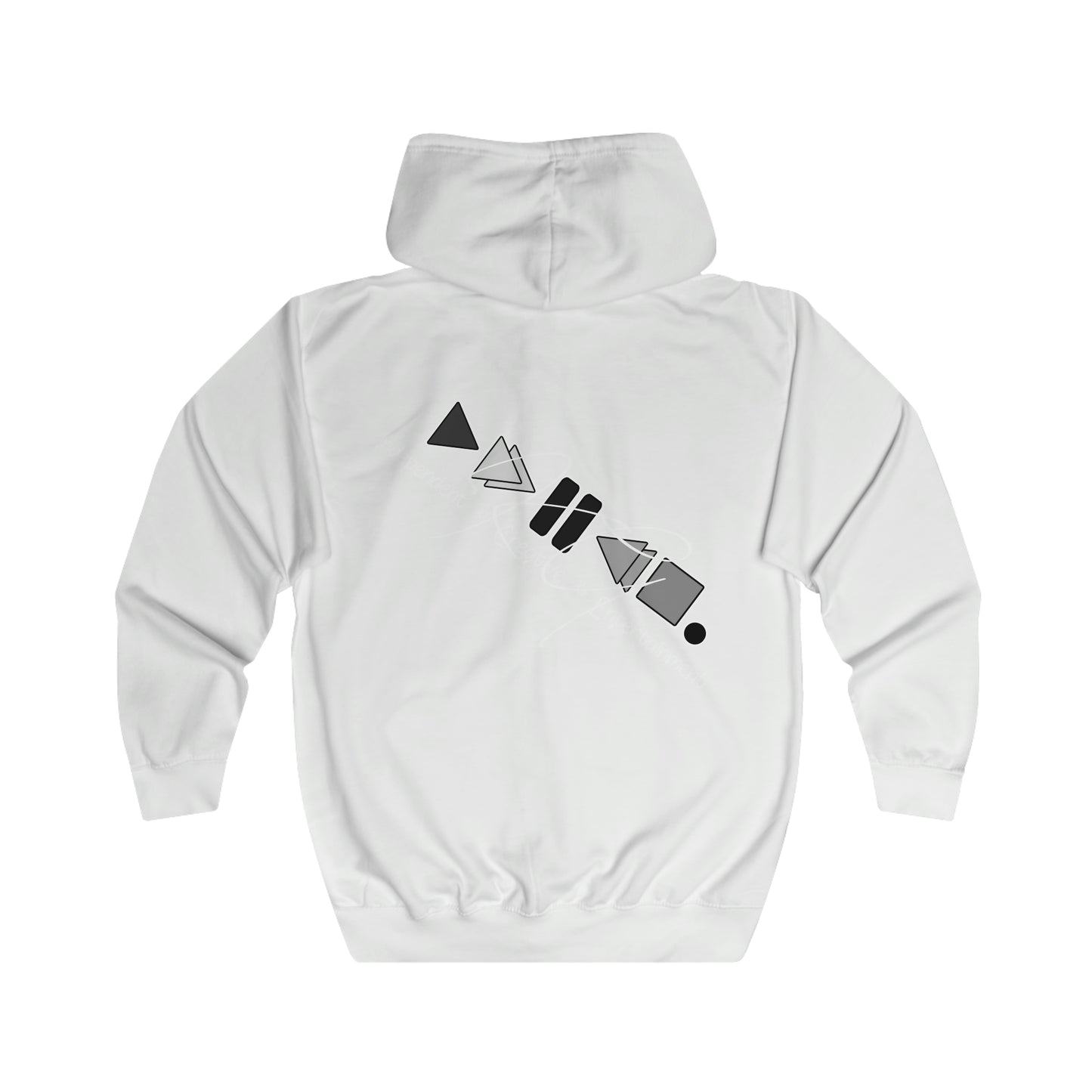 KGice Play black, white and red no violence collection zipped hoodie