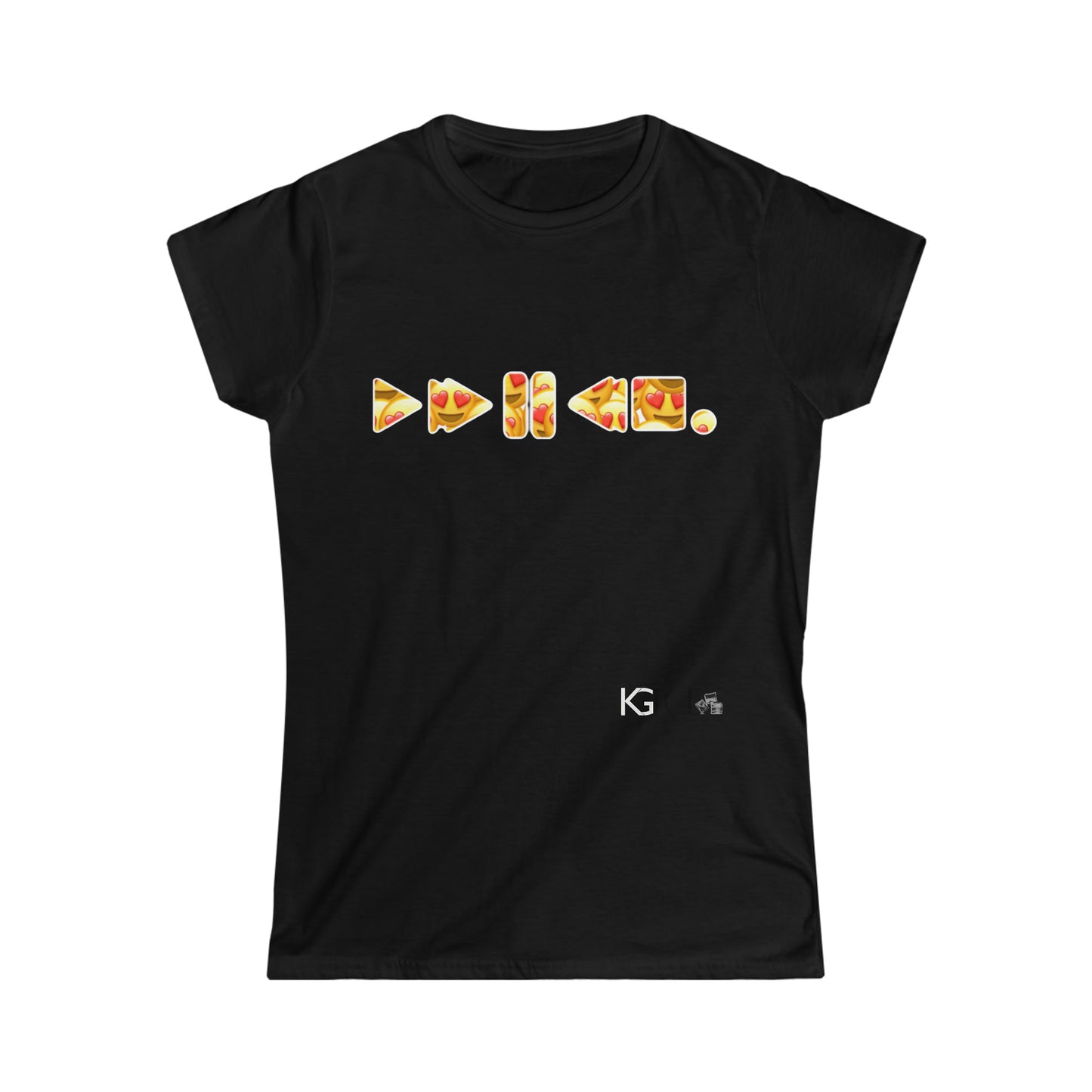 KGice Smilie heart eyes Women's Softstyle Tee