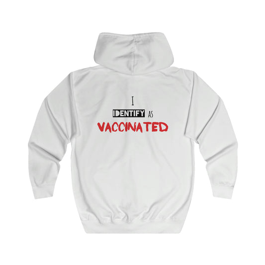 KGice Identify As Vaccinated Full Zip Hoodie