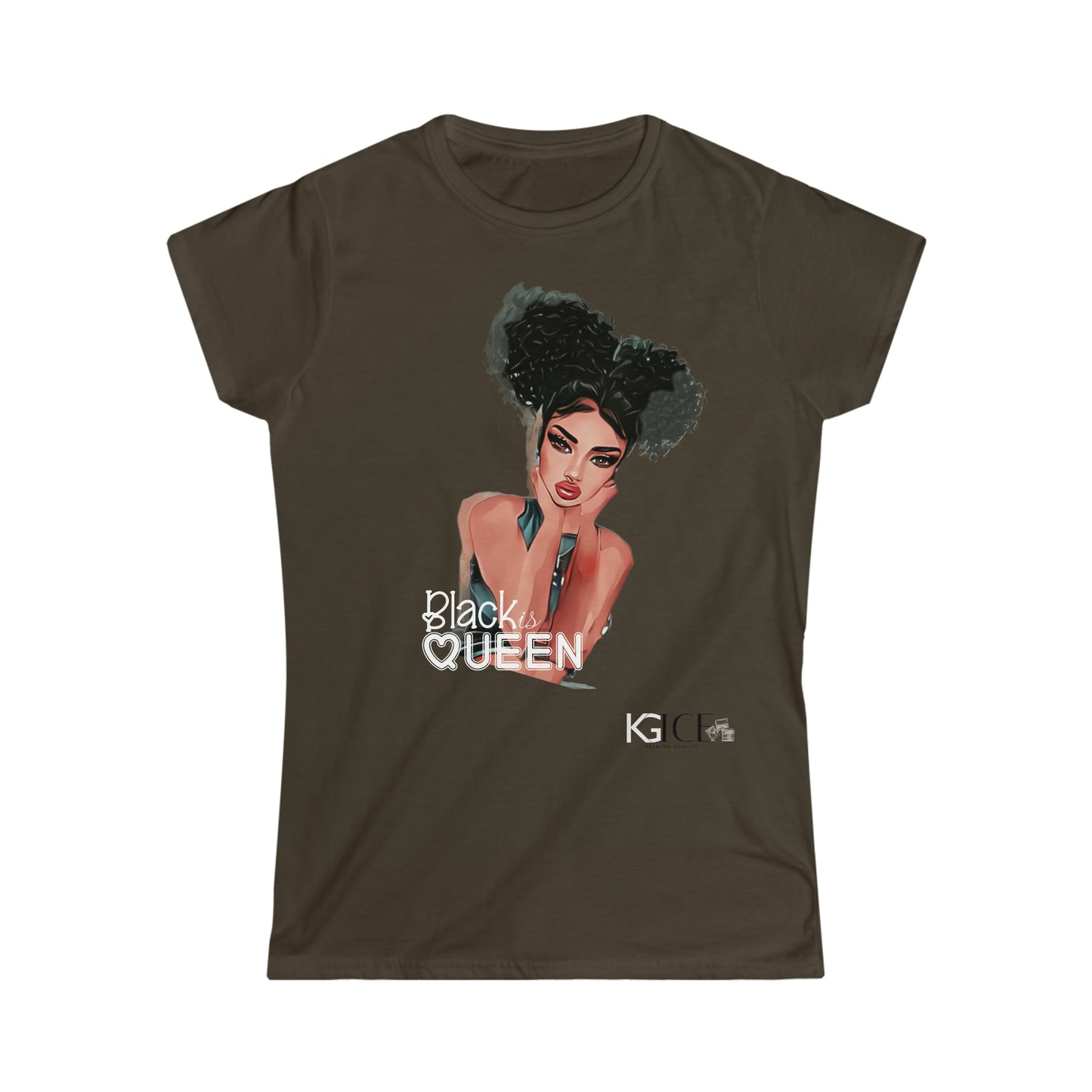 Women's Black Queen Softstyle Tee