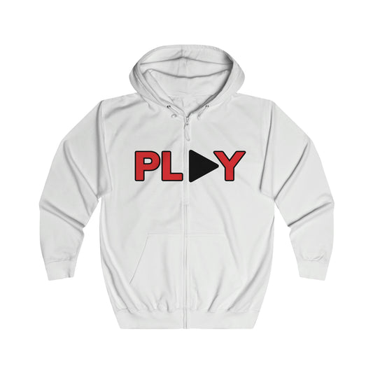 KGice Play black and red collection zipped hoodie