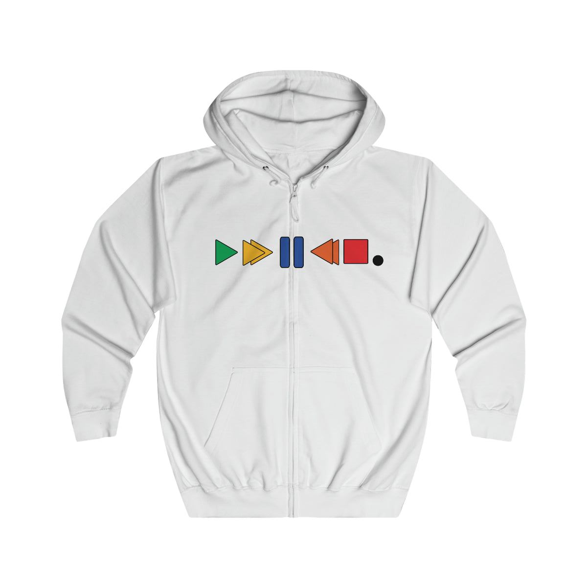 KGice logo multicolored zipped hoodie