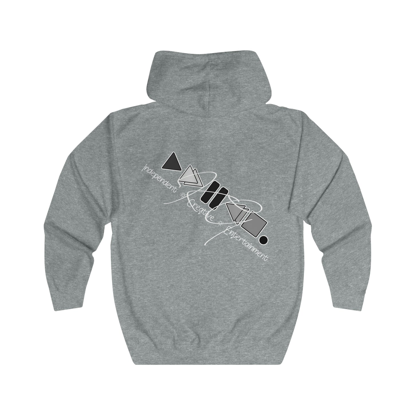 KGice Play black, white and red no violence collection zipped hoodie