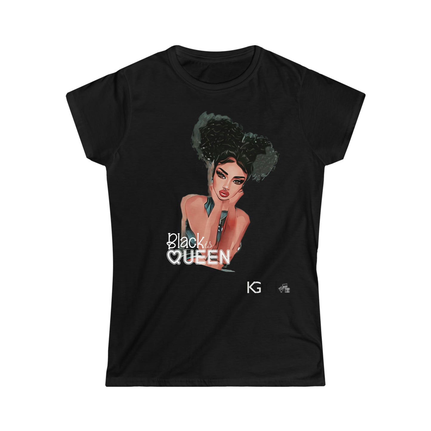 Women's Black Queen Softstyle Tee