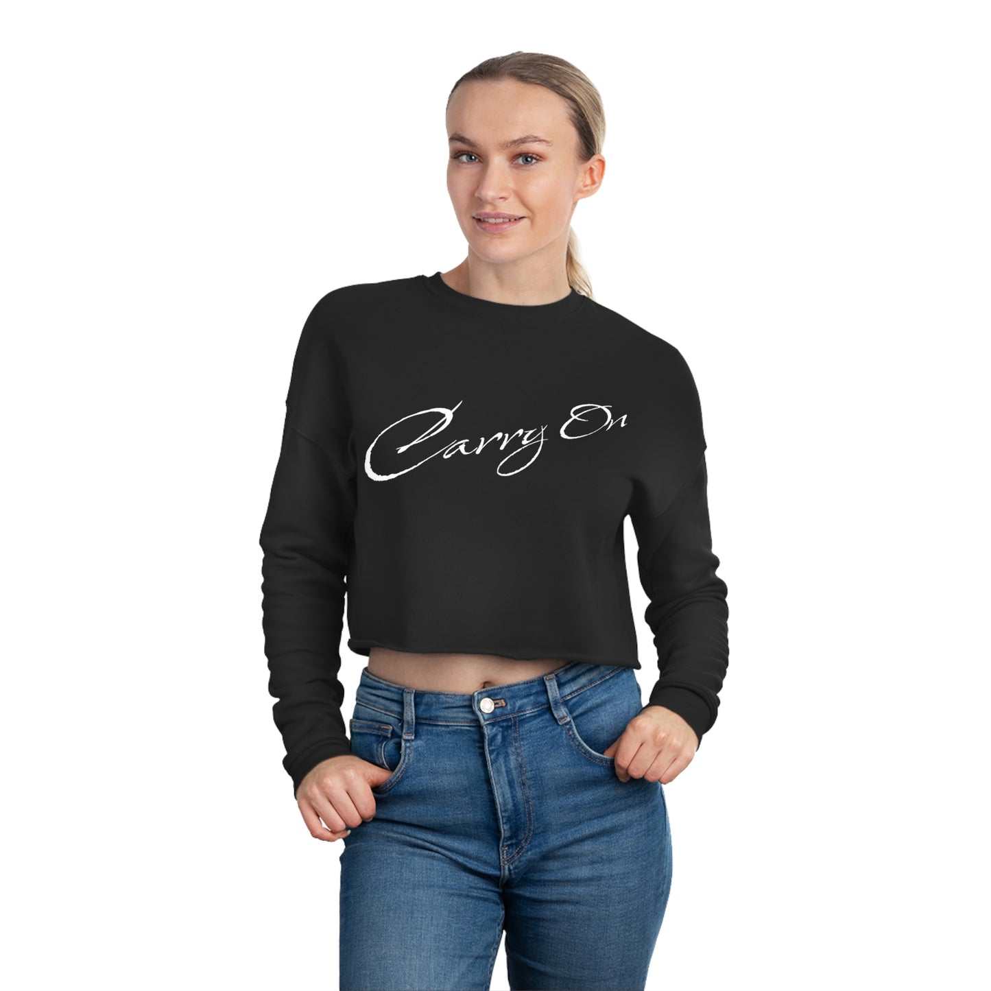 KGice Carry on Women's Cropped Sweatshirt