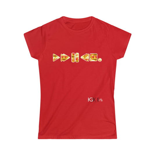 KGice Smilie heart eyes Women's Softstyle Tee