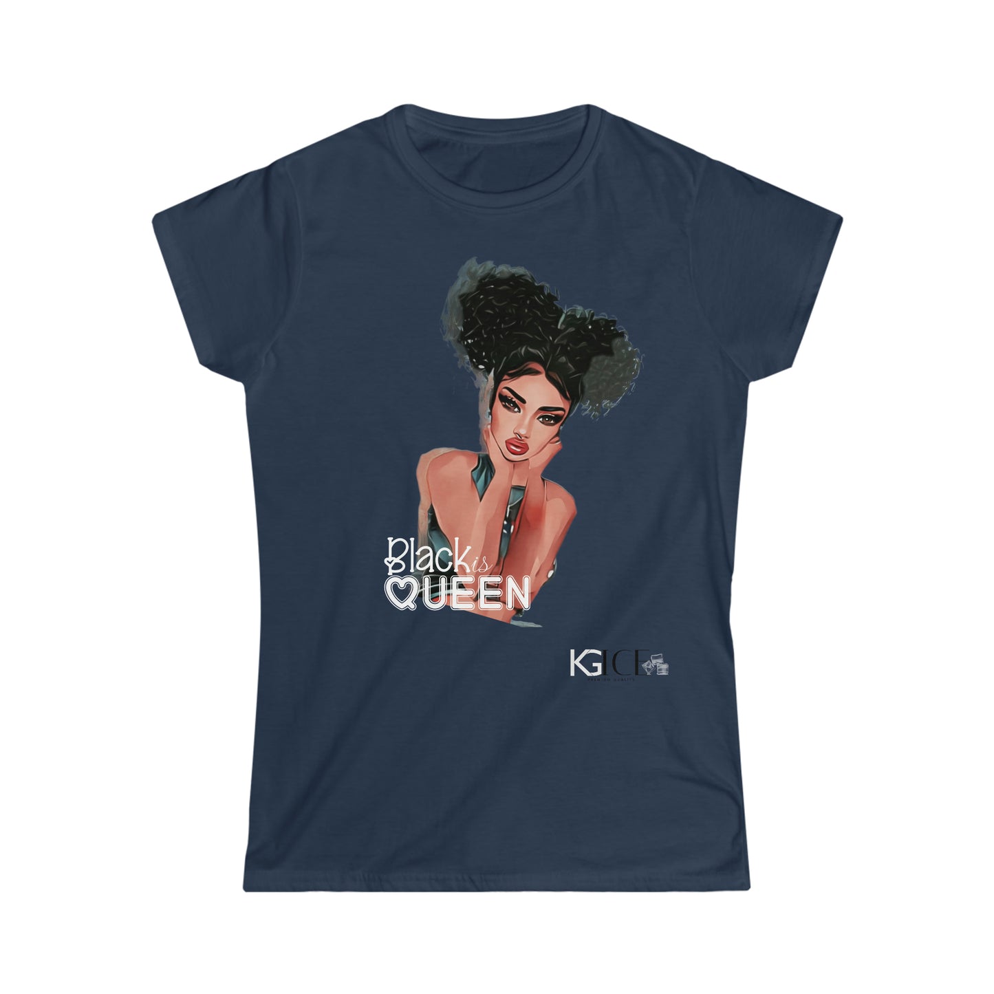 Women's Black Queen Softstyle Tee