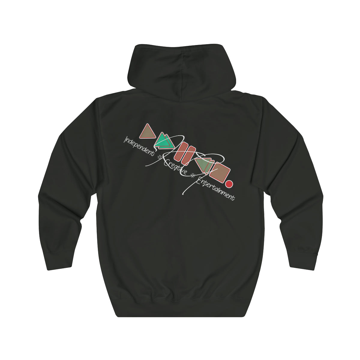 KGice Play green and red zipped hoodie