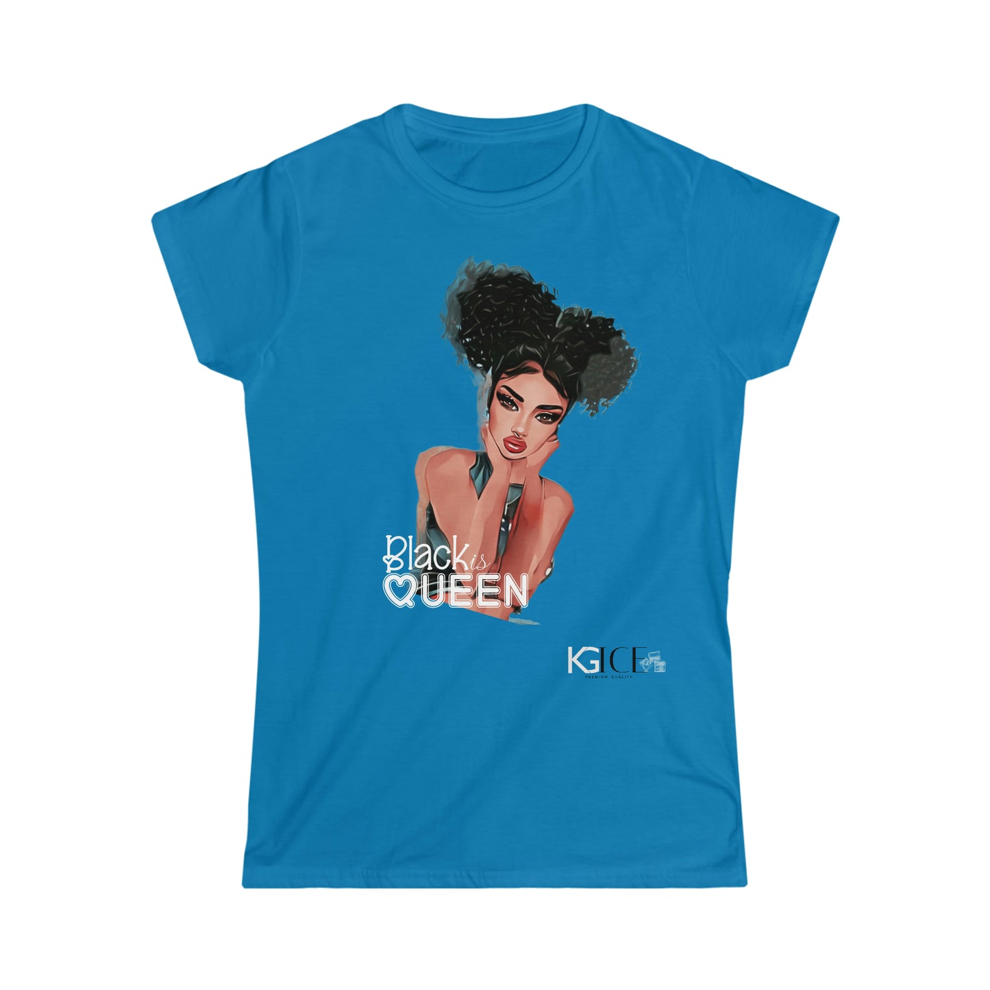 Women's Black Queen Softstyle Tee